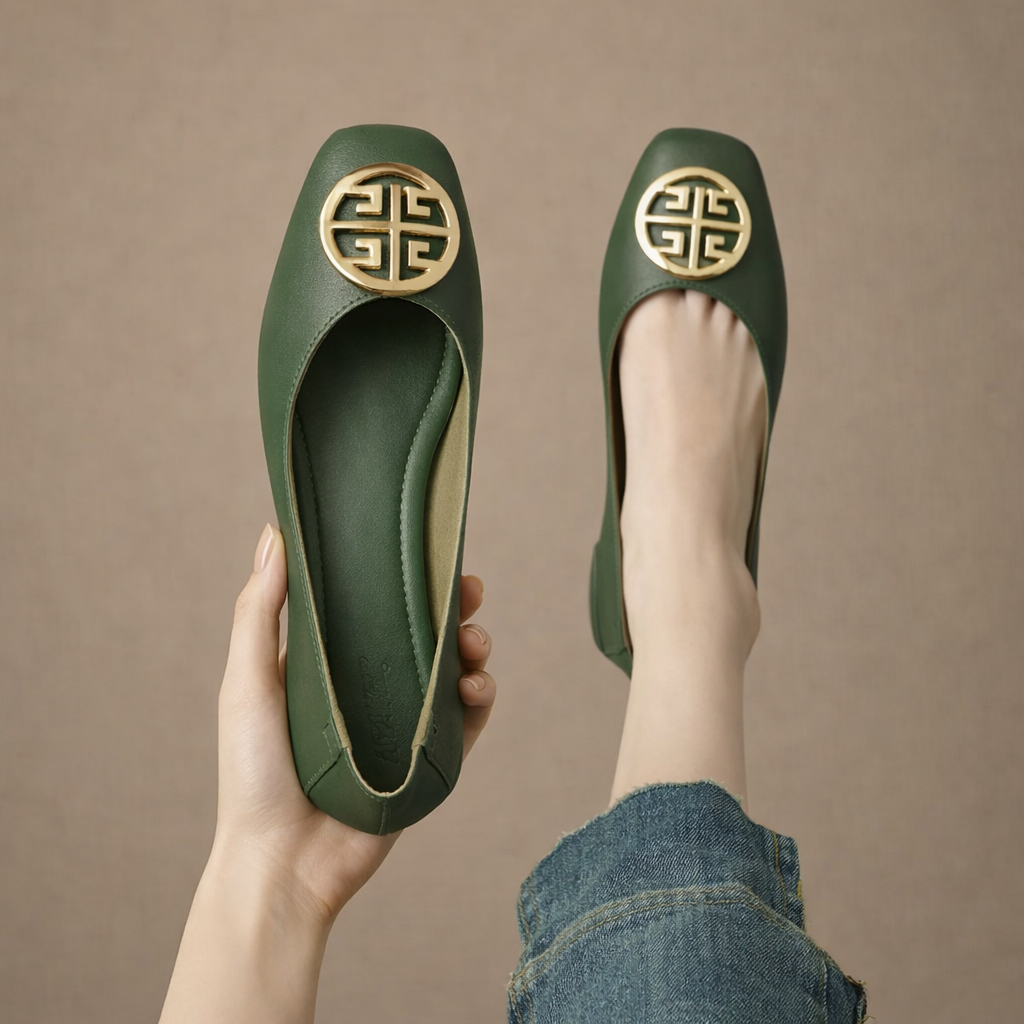 Archard Leather Flats