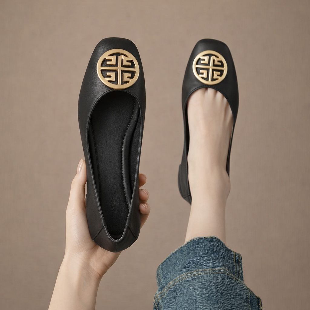 Archard Leather Flats