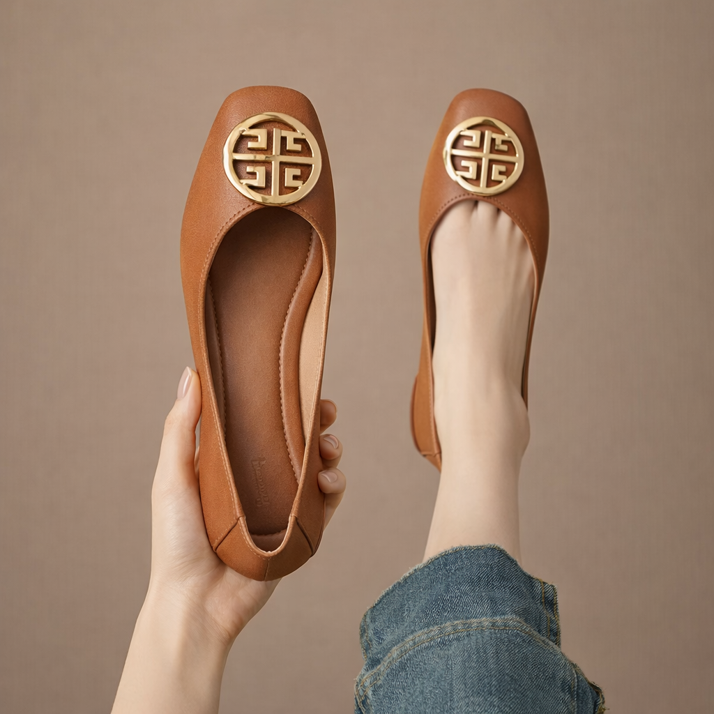 Archard Leather Flats