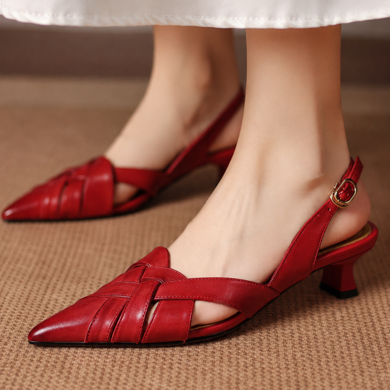 Valentina Genuine Leather Heels