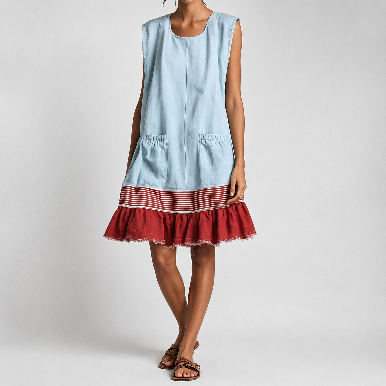 Hazel™ Ruffle Hem Tunic Dress