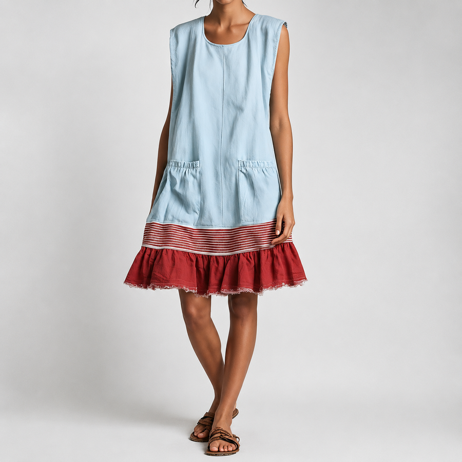 Hazel™ Ruffle Hem Tunic Dress