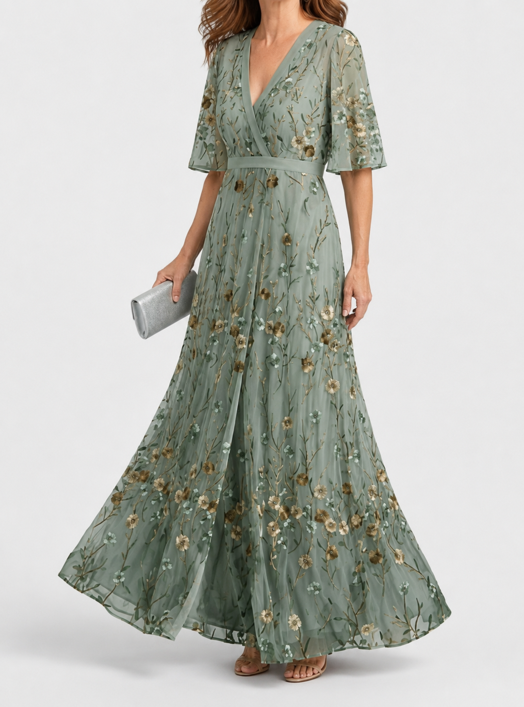 Selora | Halter Bloom Flow Maxi Dress