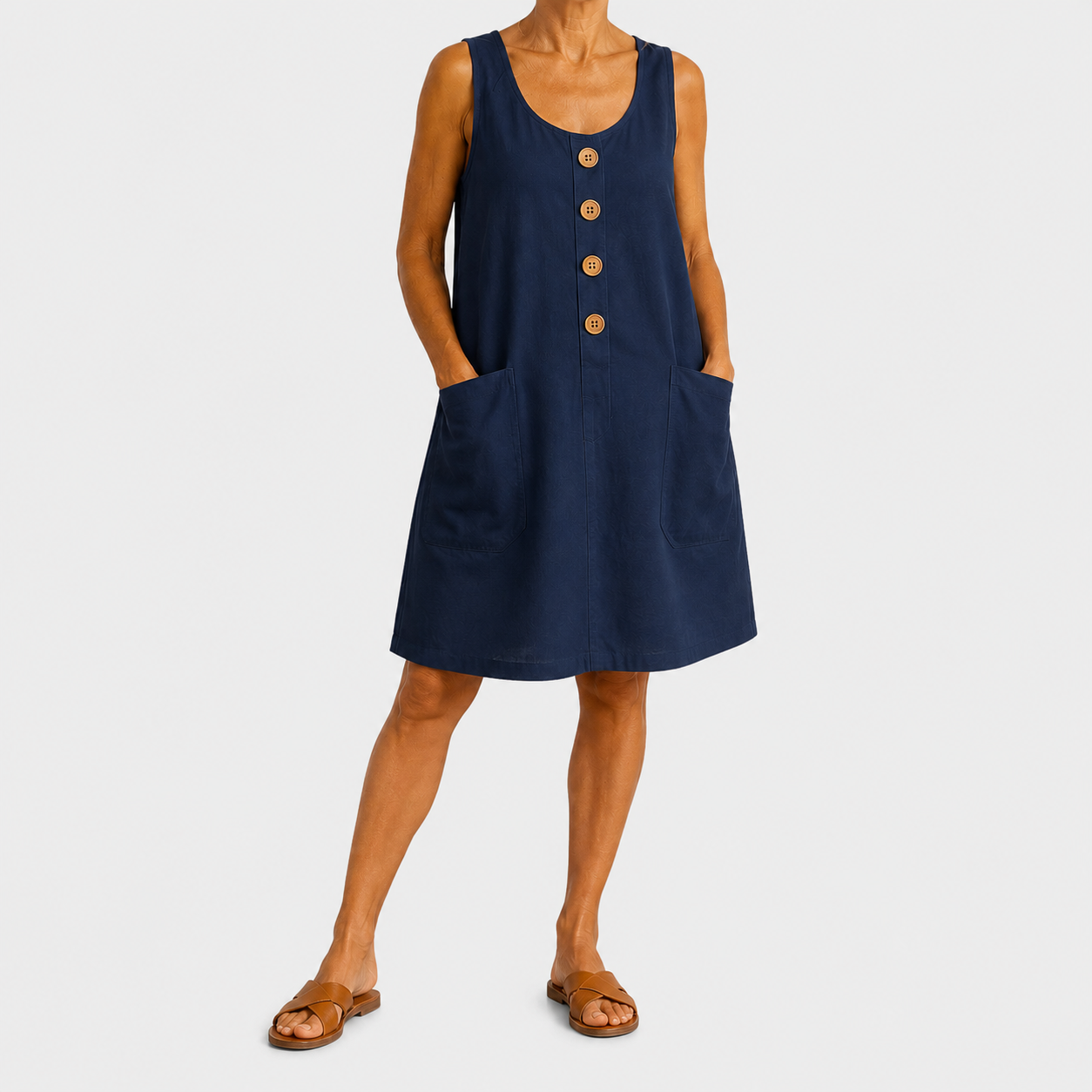 Macey - Cotton Linen Summer Dress