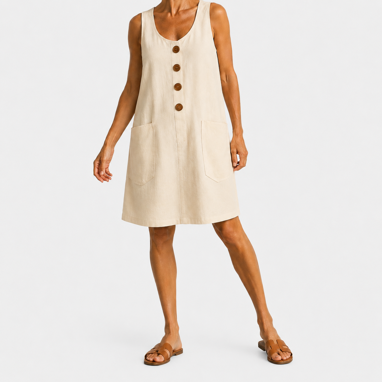 Macey - Cotton Linen Summer Dress
