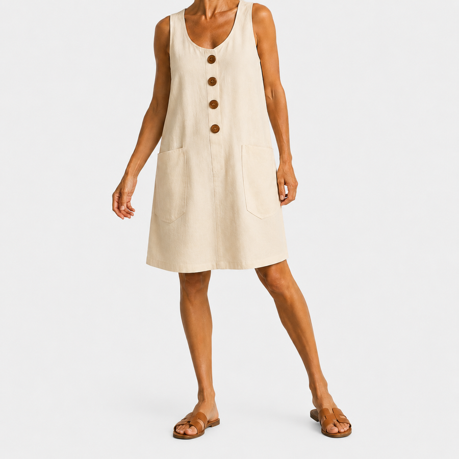 Macey - Cotton Linen Summer Dress