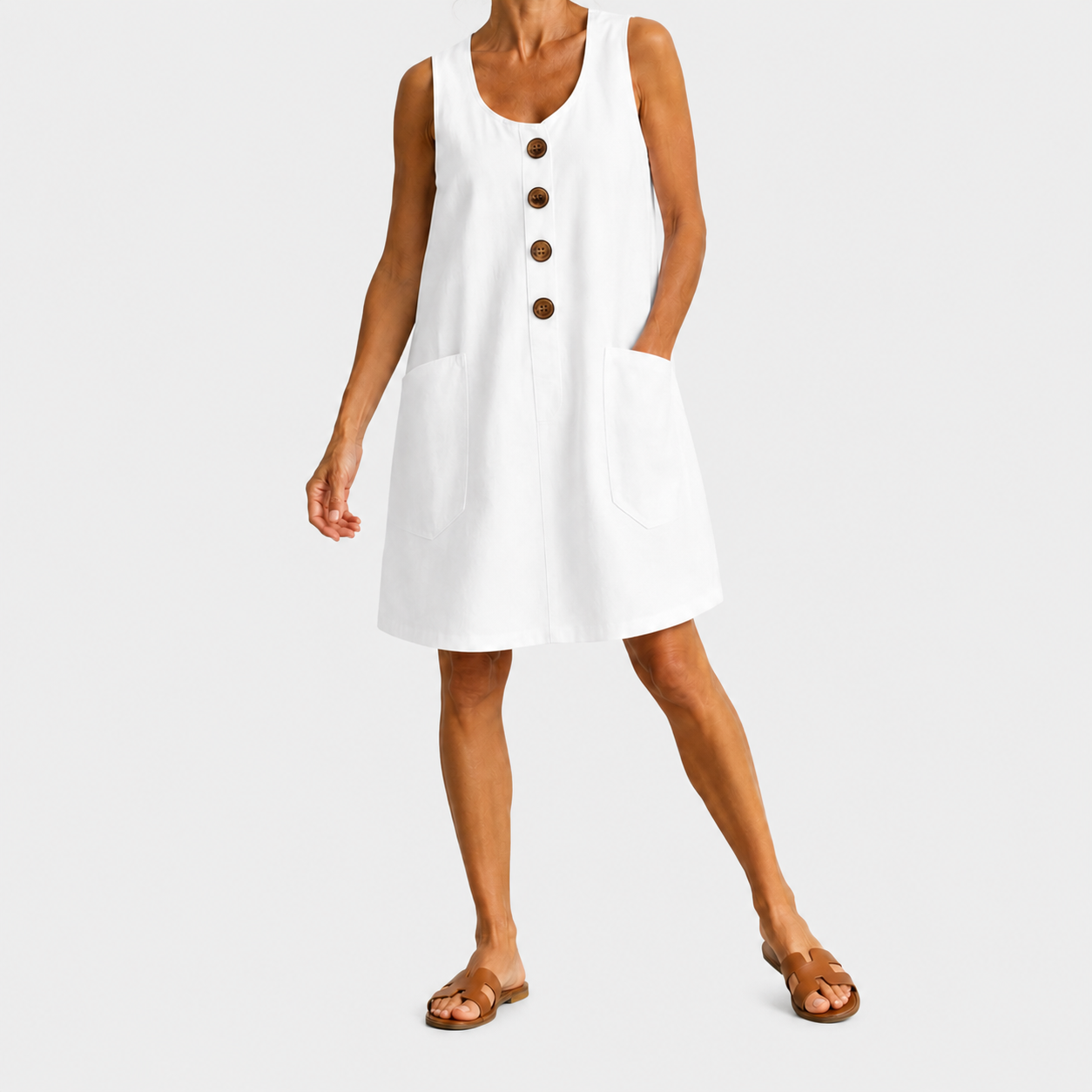 Macey - Cotton Linen Summer Dress