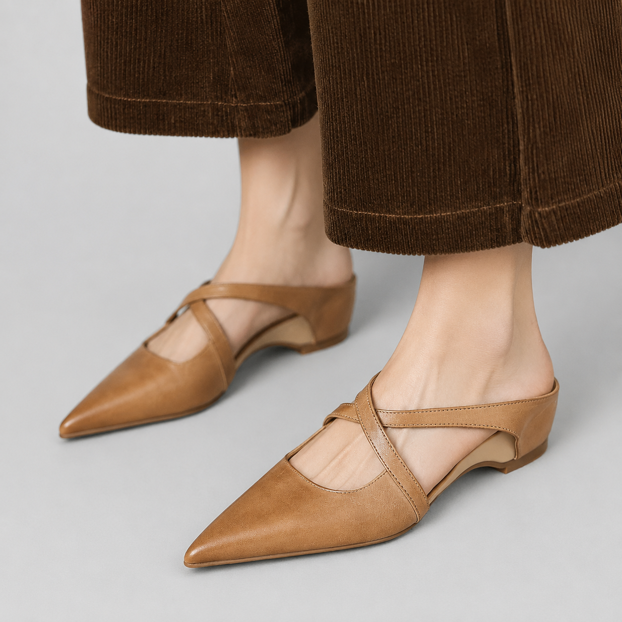 Aluna Genuine Leather Mules