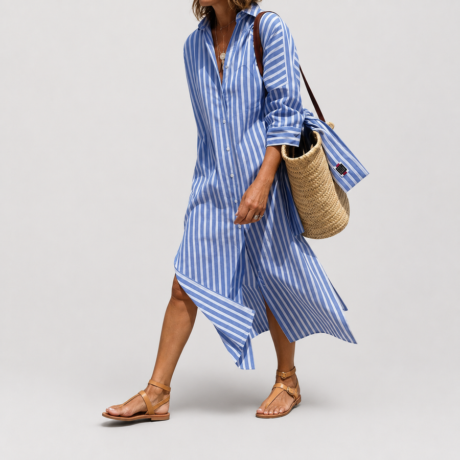 Willow - Elegant Striped Summer Dress