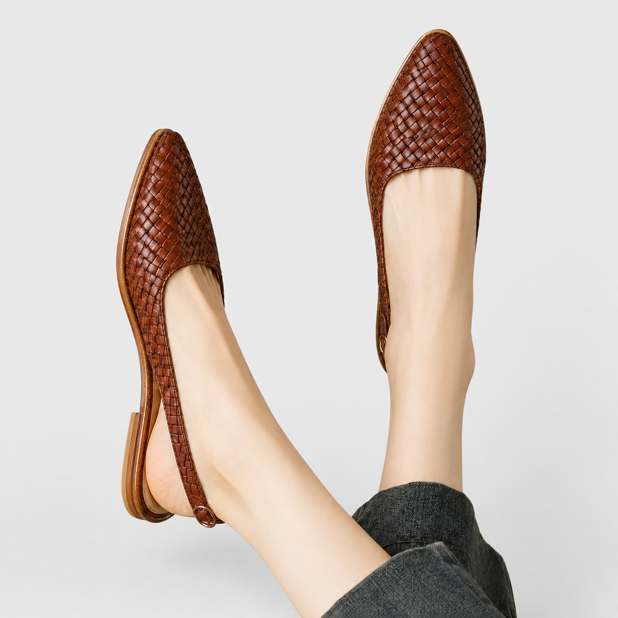 Aurora | Woven Slingback Loafer