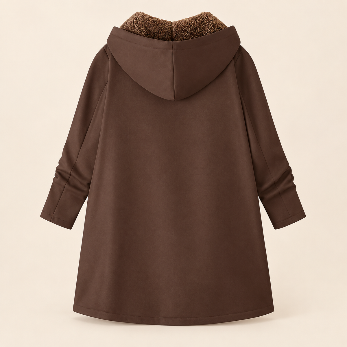 Evelyn | Cozy Sherpa-Lined Hooded Cardigan Coat