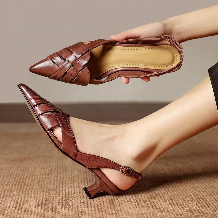 Valentina Genuine Leather Heels