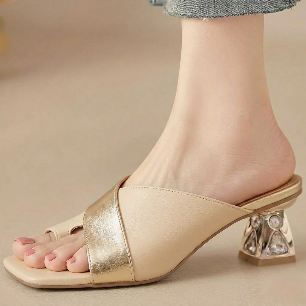Opaline Genuine Leather Heels