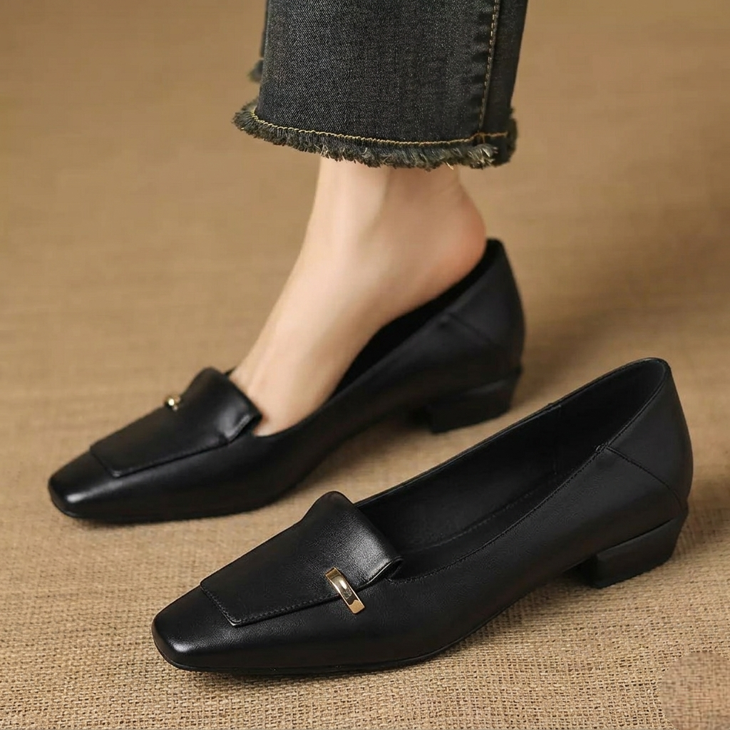 Luciana Genuine Leather Flats