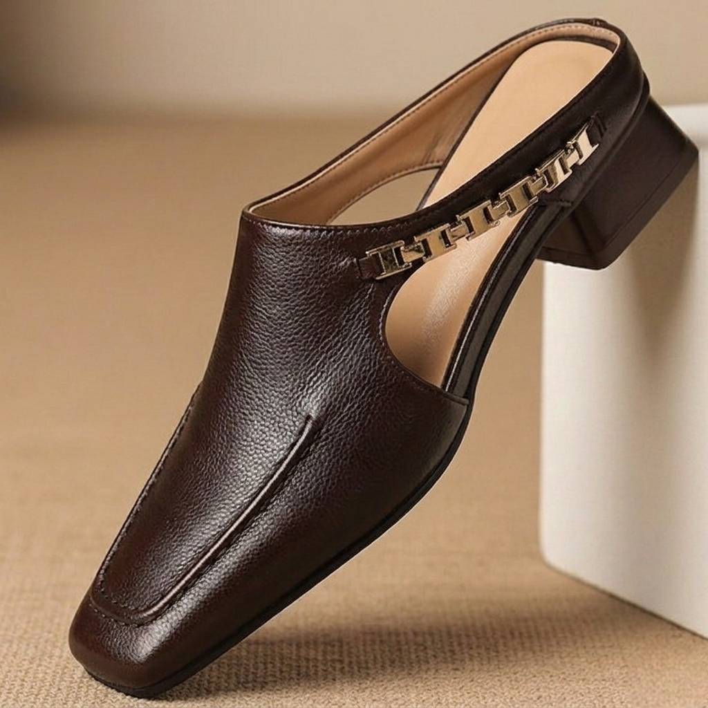 Nella Leather Mules