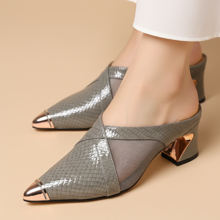 Valencia Leather Mules