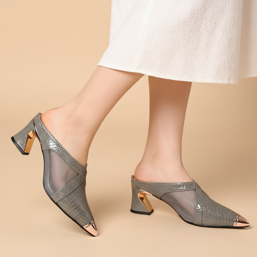 Valencia Leather Mules