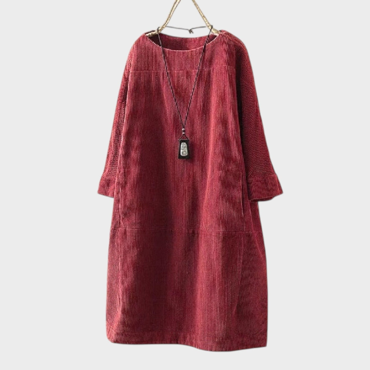 Amy™ Relaxed Corduroy Midi Dress