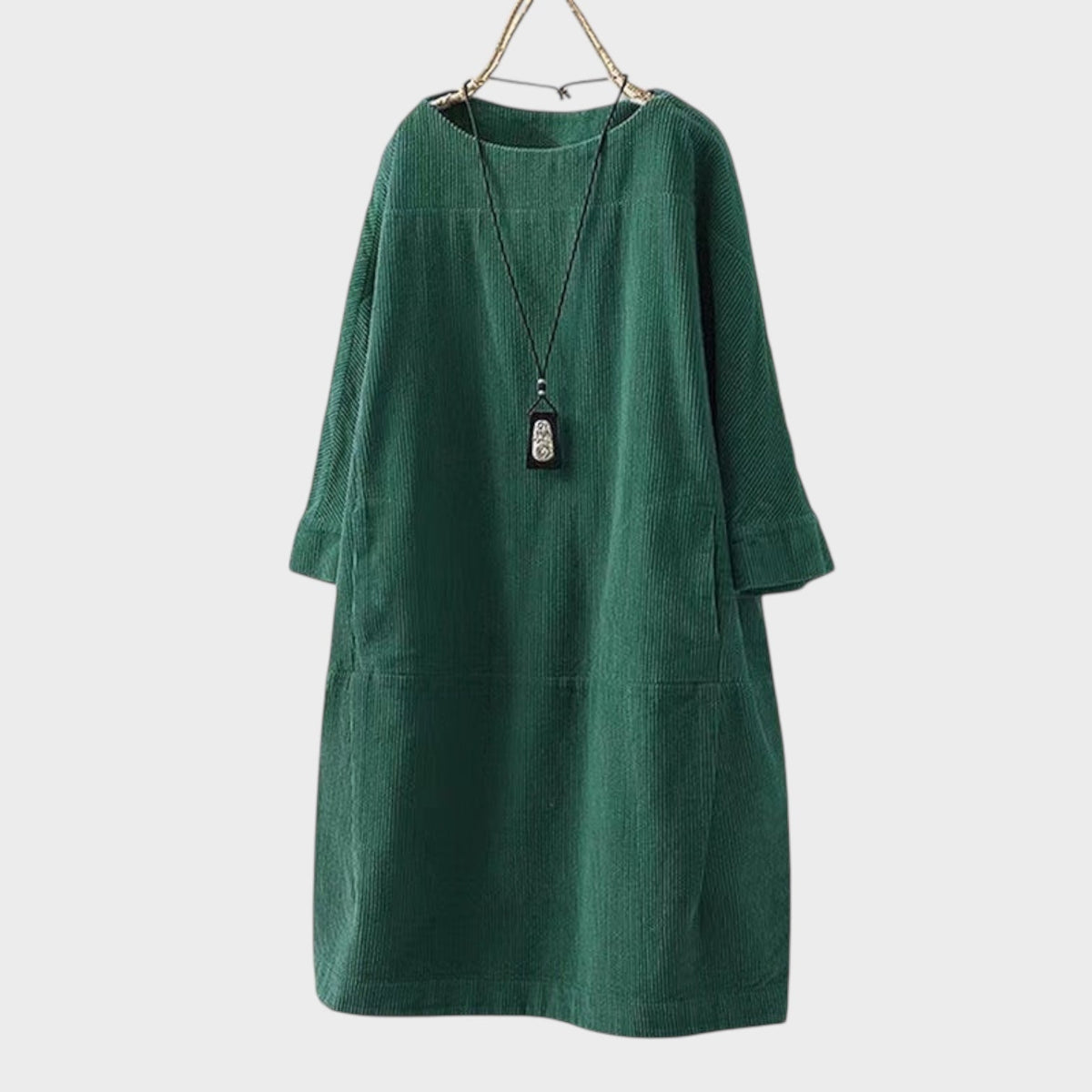 Amy™ Relaxed Corduroy Midi Dress