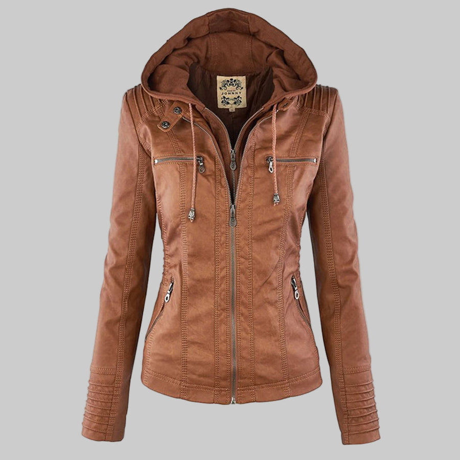 Callista | Hooded Moto Jacket