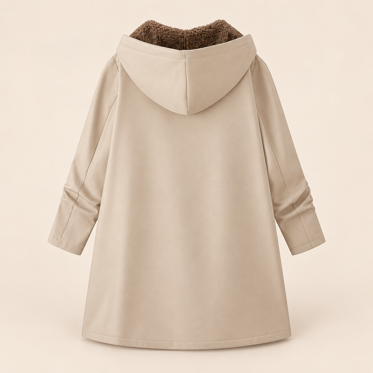 Evelyn | Cozy Sherpa-Lined Hooded Cardigan Coat