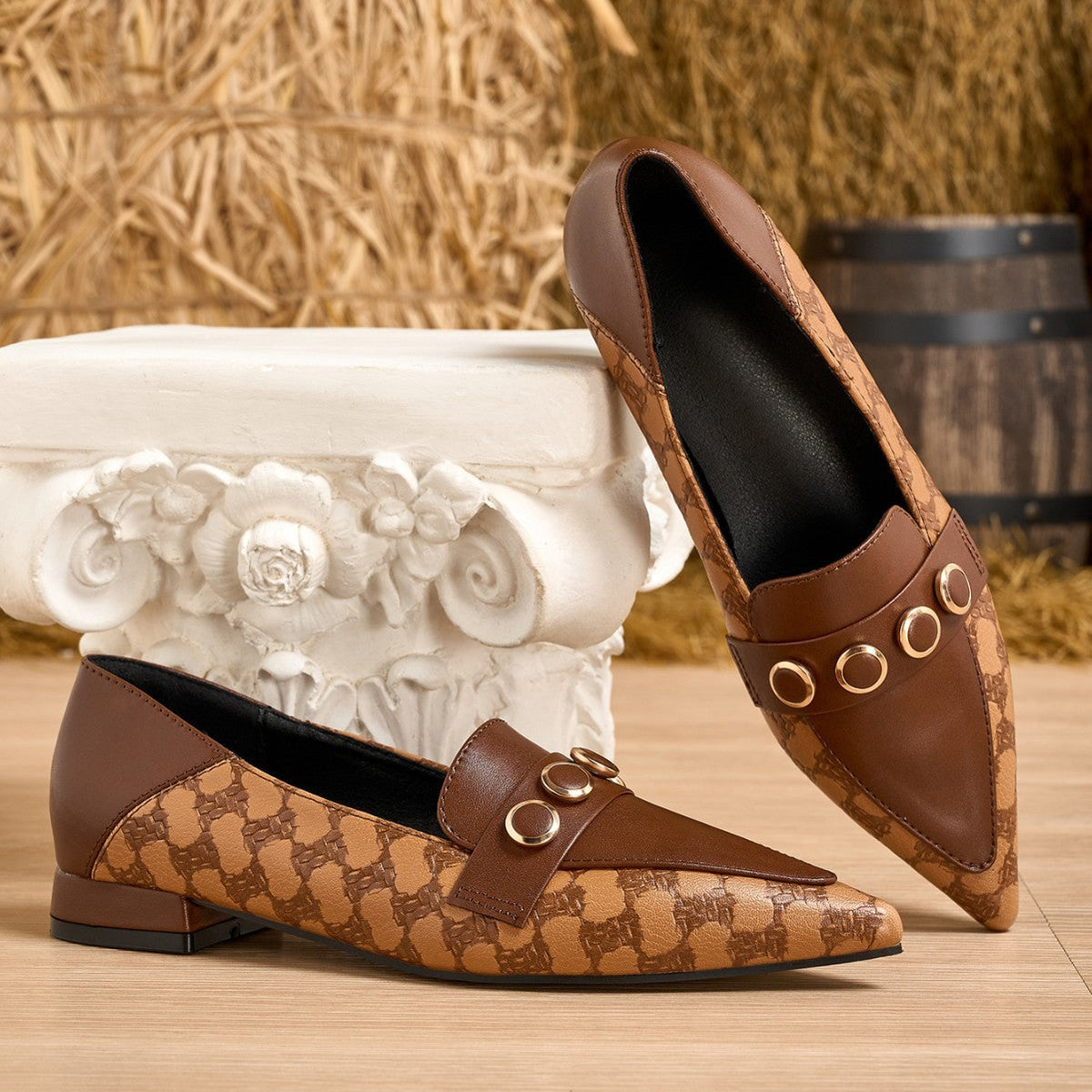 Marchesa Monogram Flats