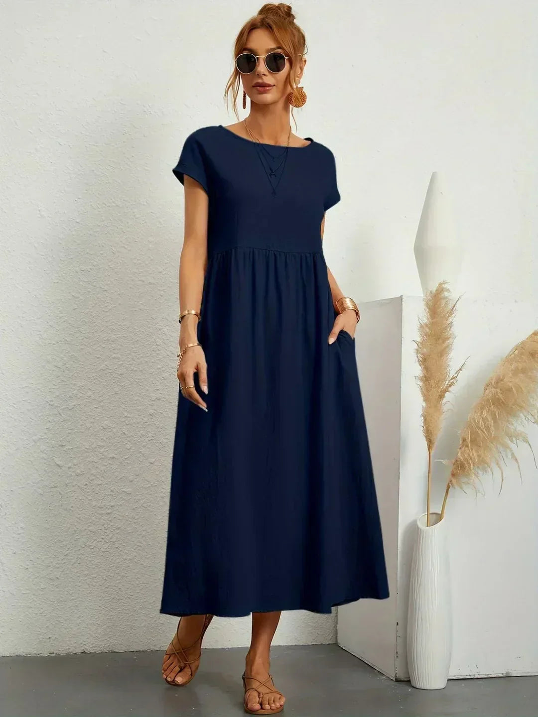 Ursina™ | Fluid Midi Dress-