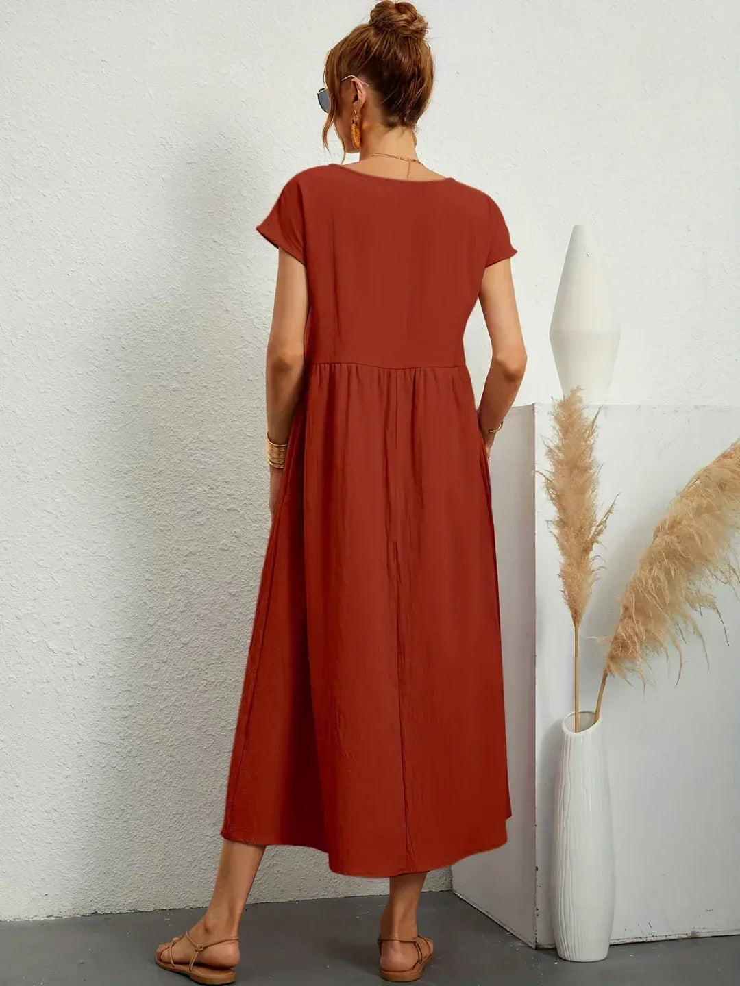 Ursina™ | Fluid Midi Dress-