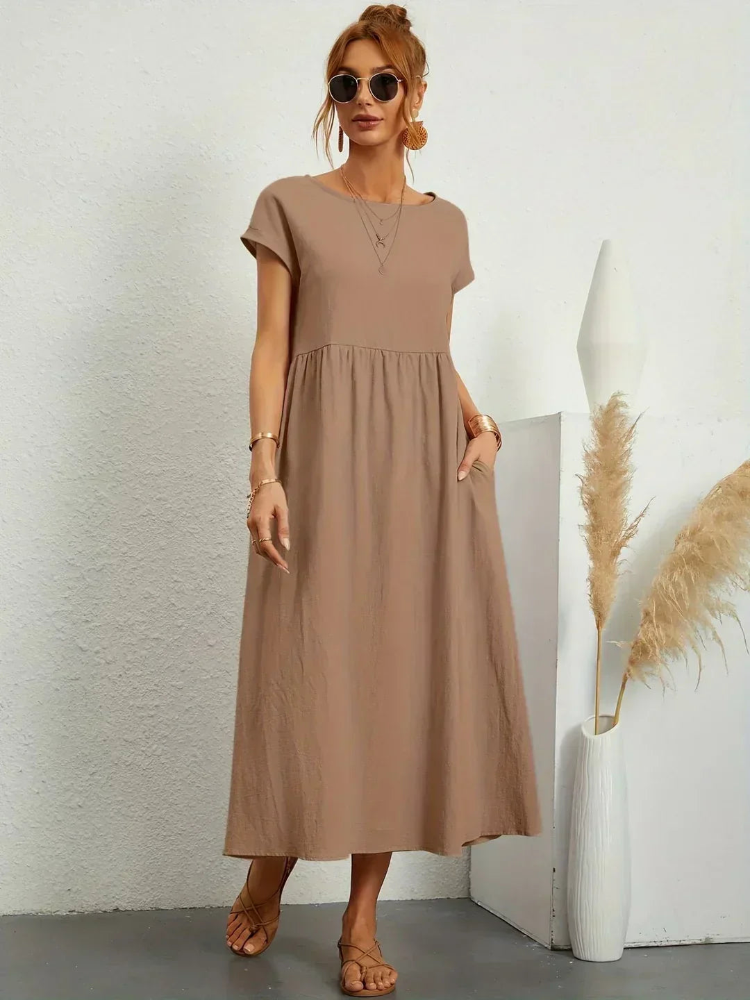 Ursina™ | Fluid Midi Dress-