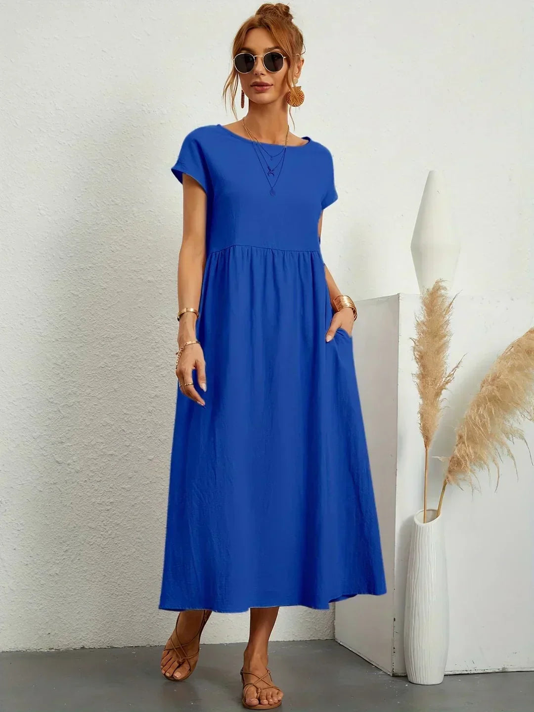 Ursina™ | Fluid Midi Dress-