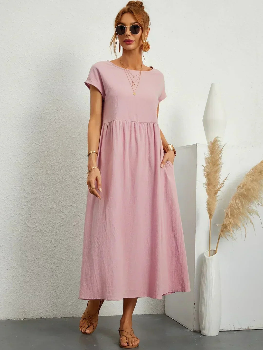 Ursina™ | Fluid Midi Dress-