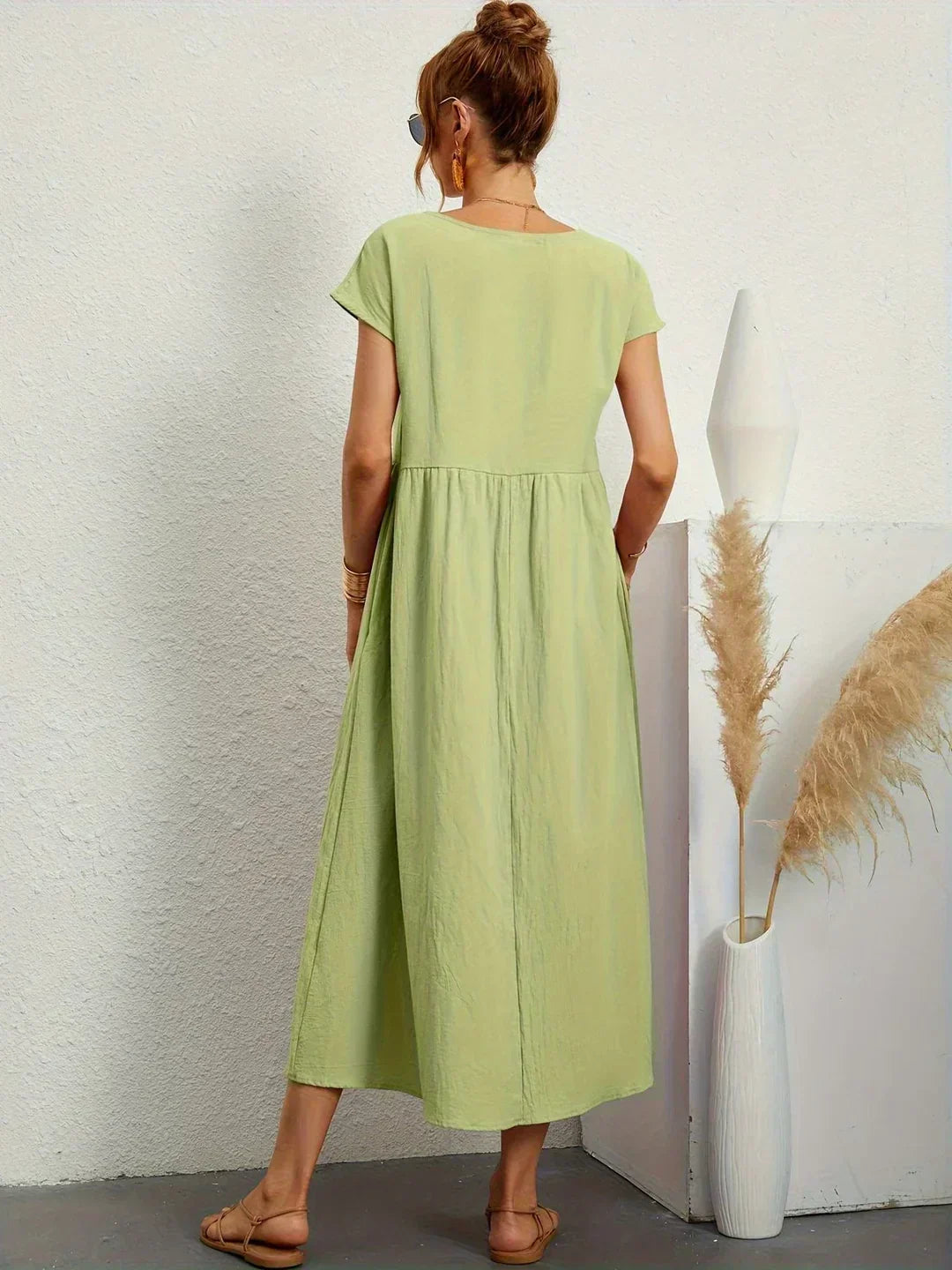 Ursina™ | Fluid Midi Dress-