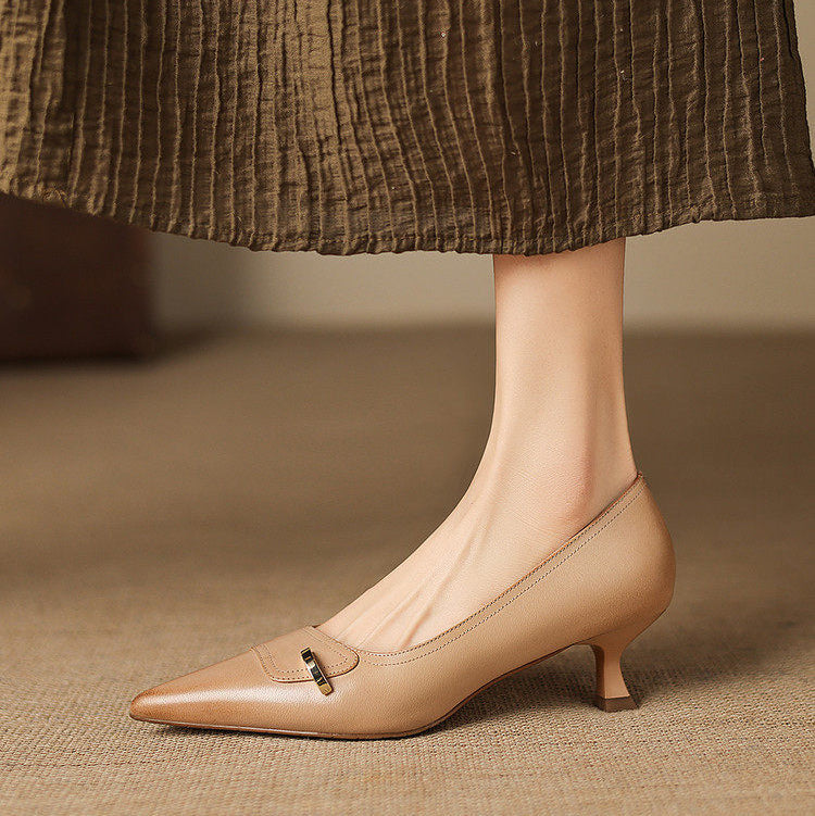 Verena Genuine Leather Heels