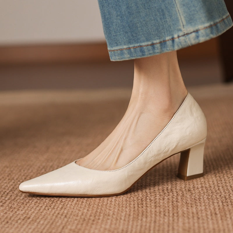 Lorvane Genuine Leather Heels