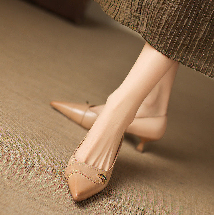 Verena Genuine Leather Heels