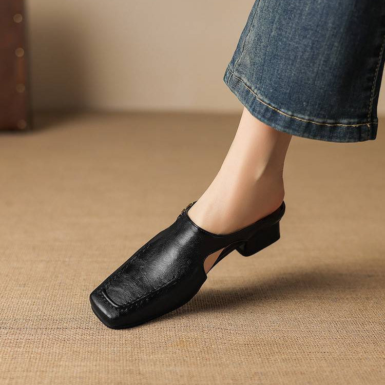 Nella Leather Mules