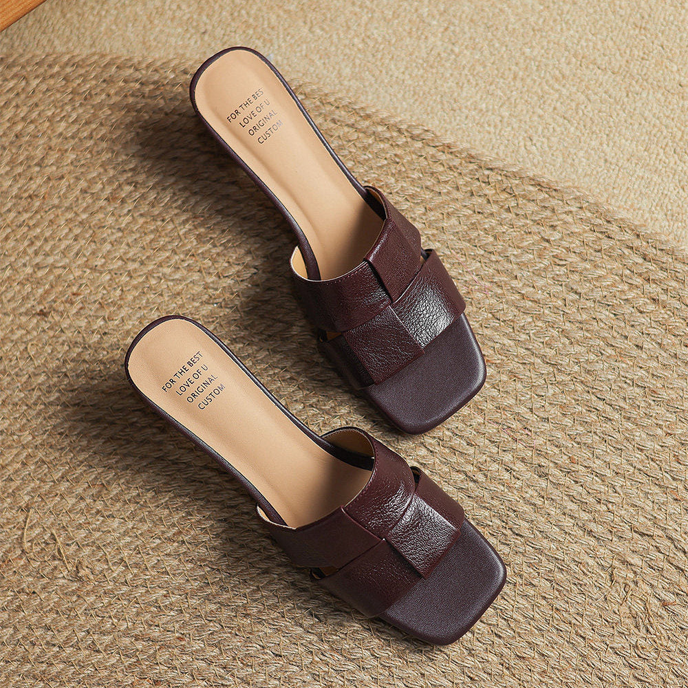 Sereno Leather Mules