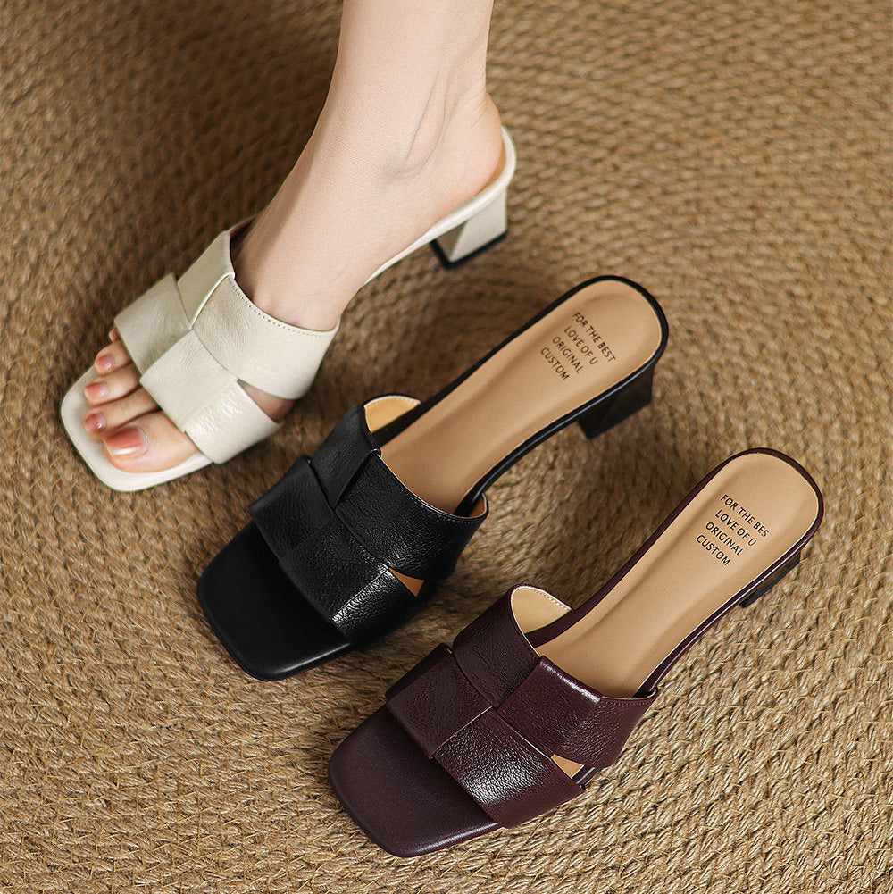 Sereno Leather Mules