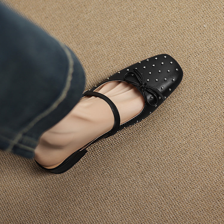 Belle Genuine Leather Mules