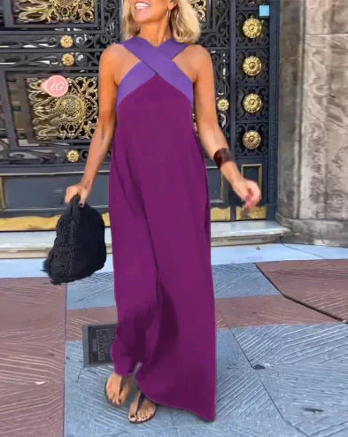 Quirine™ | Wrap-Front Maxi Dress-