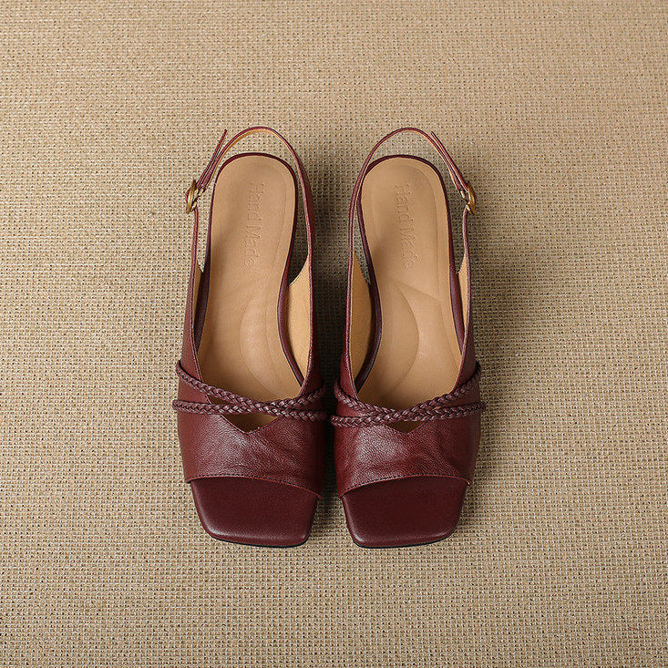 Bianca Genuine Leather Slingbacks