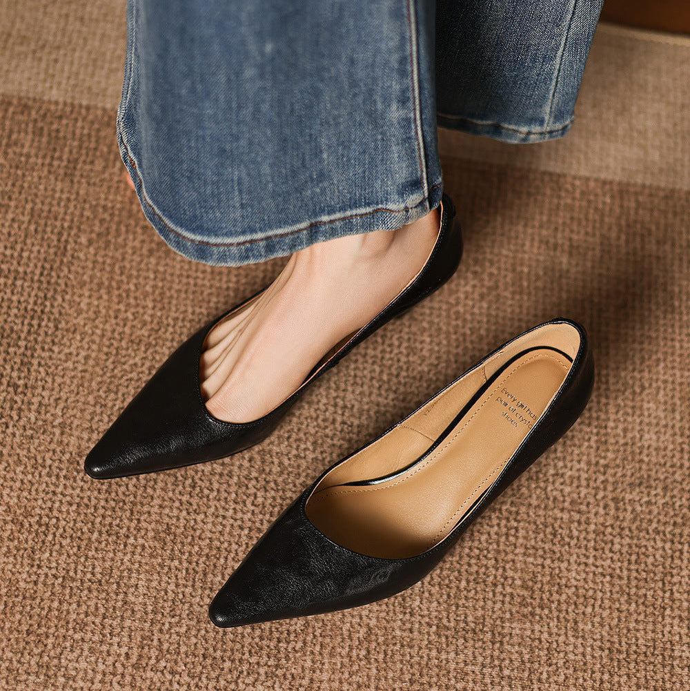 Lorvane Genuine Leather Heels