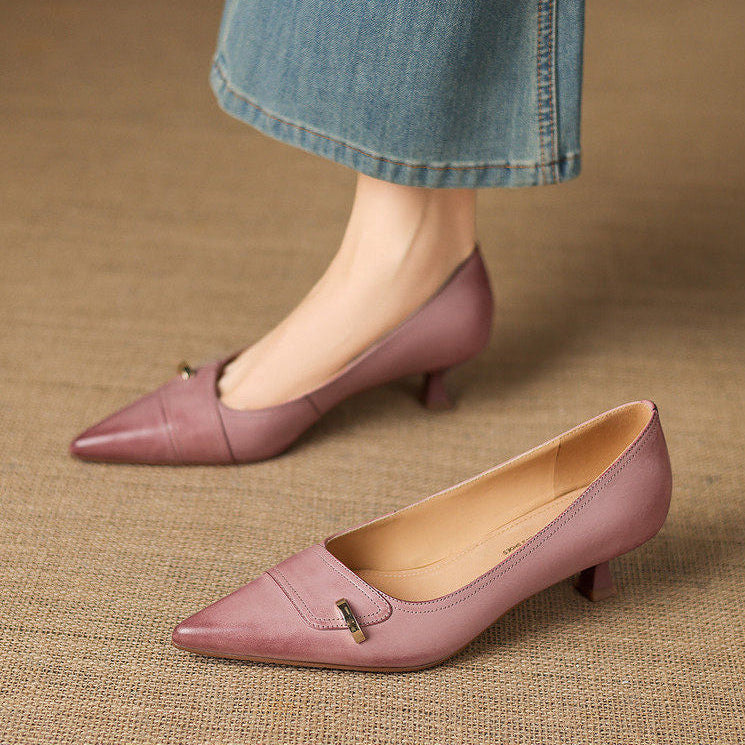 Verena Genuine Leather Heels