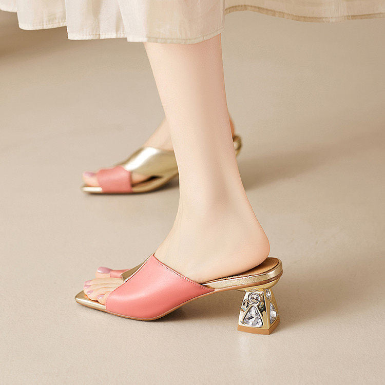 Opaline Genuine Leather Heels