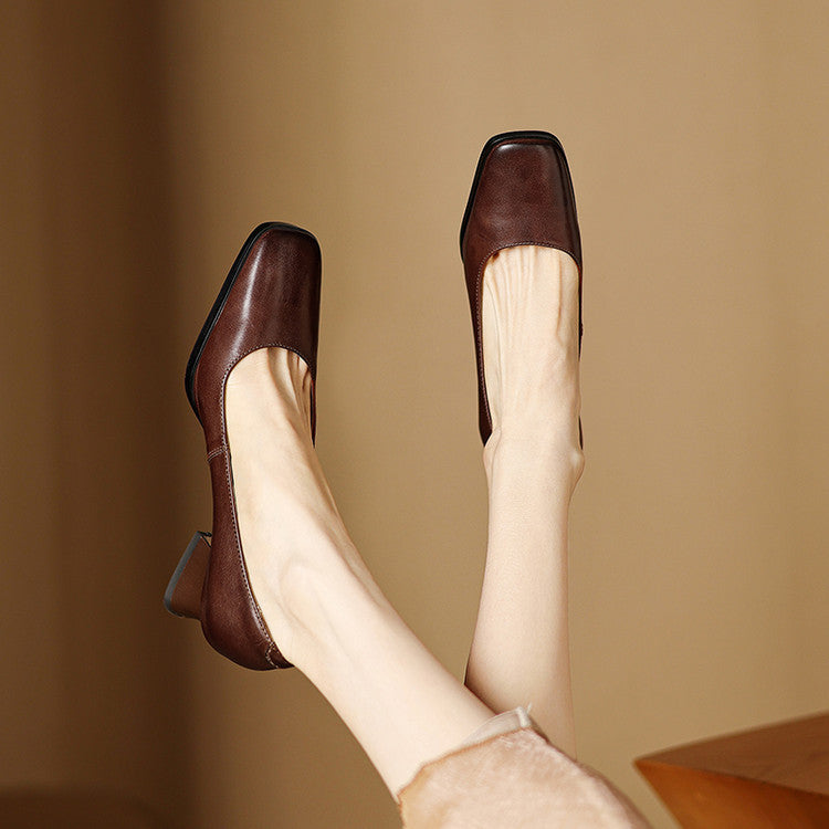 Eden Genuine Leather Heels