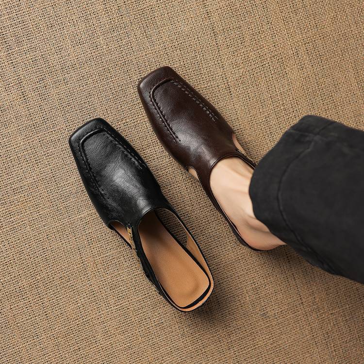 Nella Leather Mules