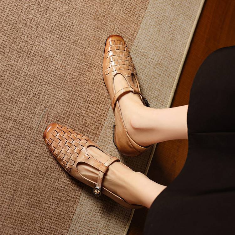 Soretta Genuine Leather Heels