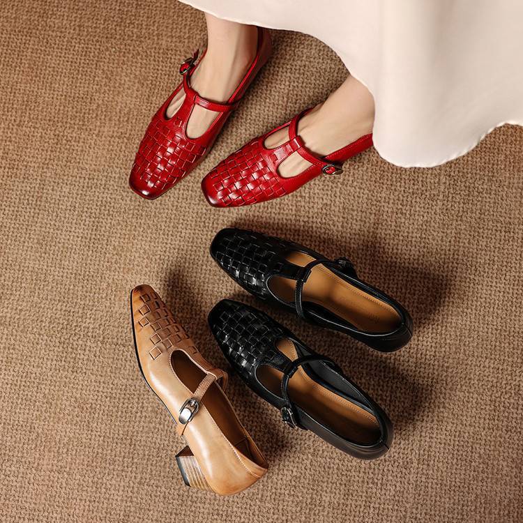 Soretta Genuine Leather Heels