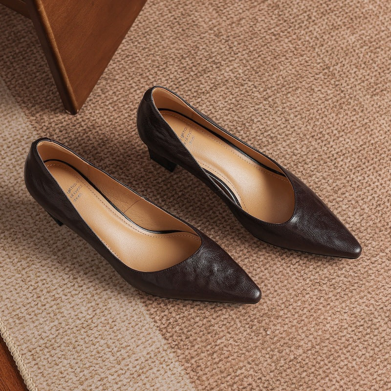 Lorvane Genuine Leather Heels