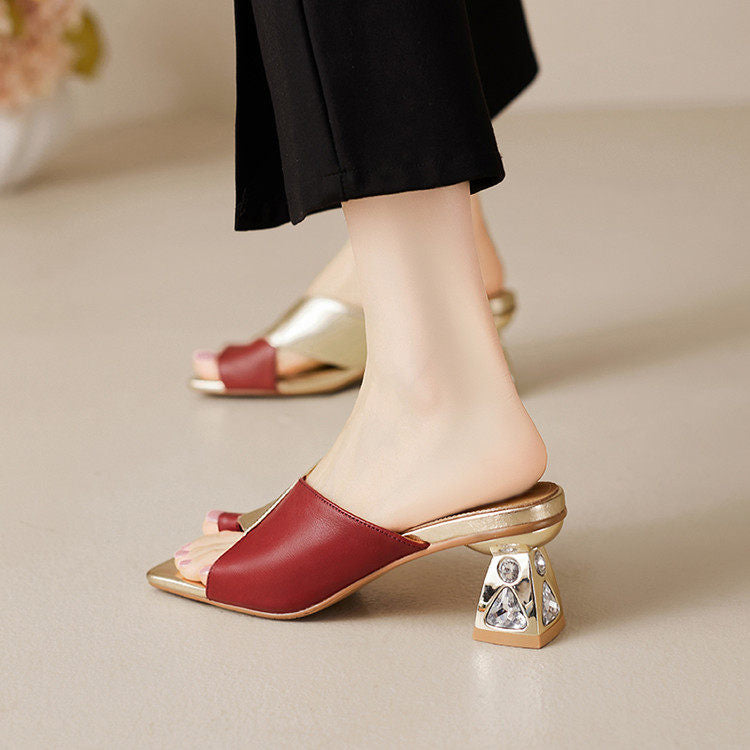 Opaline Genuine Leather Heels